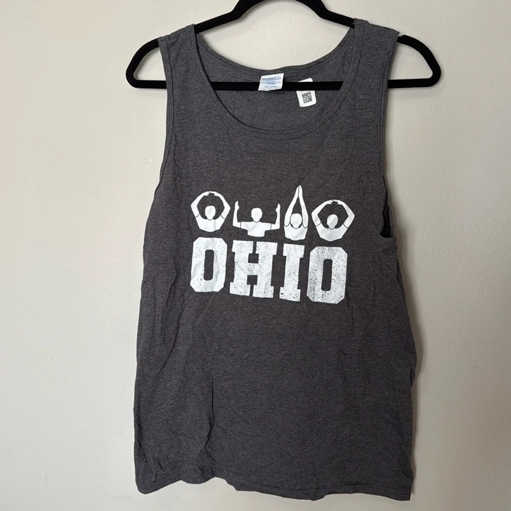 Men’s Ohio State Tank Top Grey Mens Medium Sports OSU Ohio State University NWOT - Picture 1 of 5
